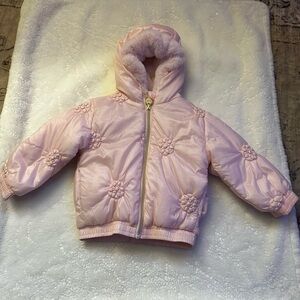 Chic Light Pink Fur-Lined Jacket 2T